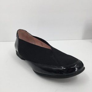 Taryn Rose Treva black patent comfort shoe flat 7